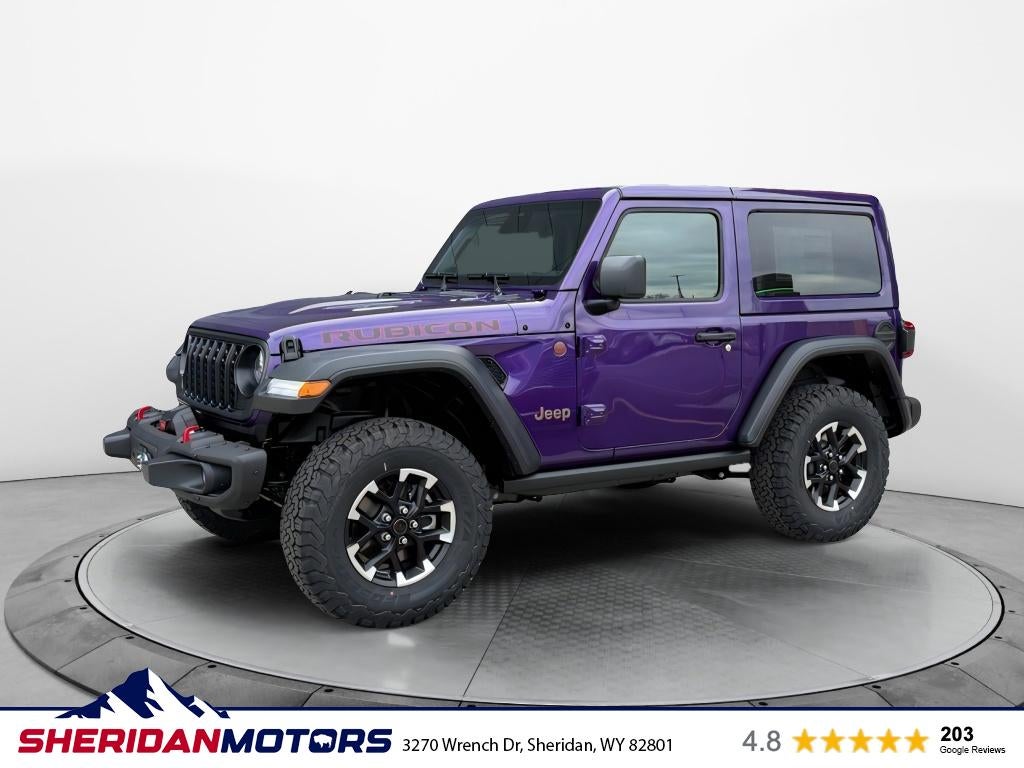 2026 Jeep Wrangler WRANGLER 2-DOOR RUBICON in Reign Exterior Paint — front three-quarter view