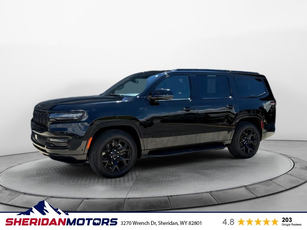 2024 Jeep Wagoneer Series II Carbide in Diamond Black Crystal Pearl — front three-quarter view