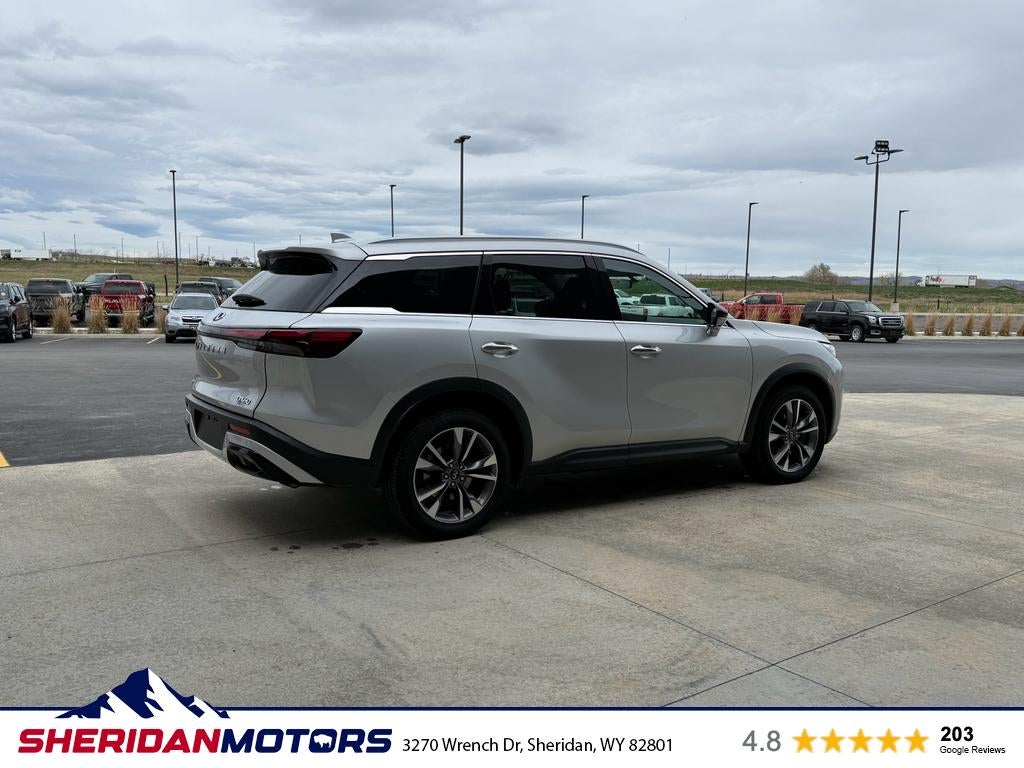 2023 INFINITI QX60 — rear three-quarter view